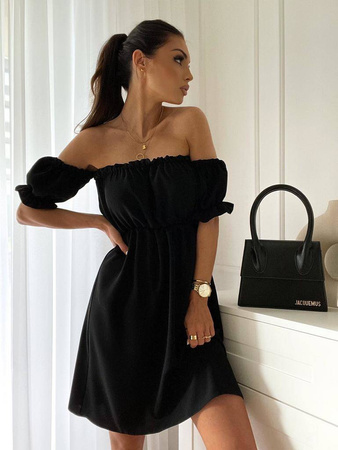 Czarna krótka sukienka damska hiszpanka BABY BLACK