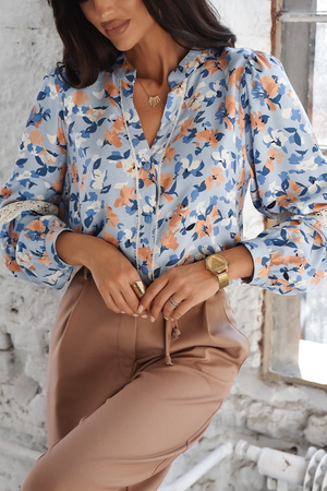 Kolorowa  koszula damska w kwiecisty print  SOPHIE