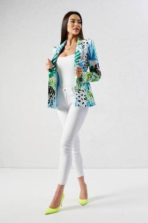 Kolorowy żakiet damski we wzory LALOUS CEREMONY