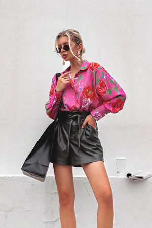 Kolorowa luźna koszula damska w kwiecisty print SIMPLY