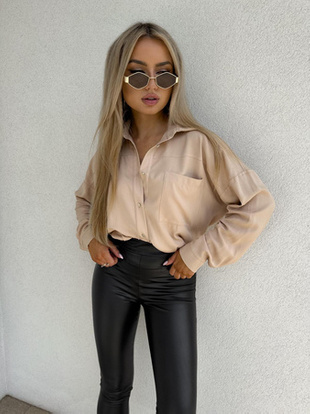 Beżowa  koszula damska  DROSERA