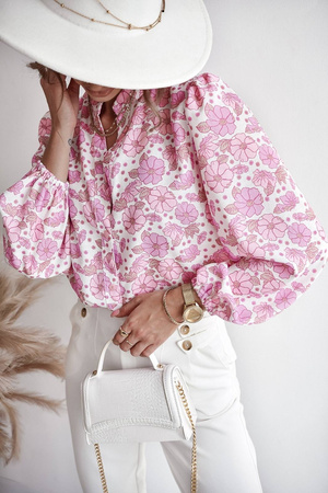 Kolorowa koszula damska w kwiecisty wzór SISI