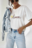  Biały T-shirt damski  LEMON 