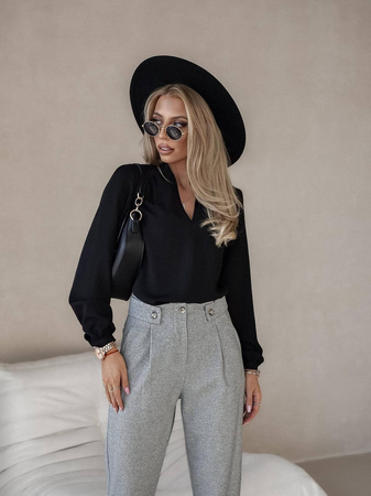 Czarna klasyczna bluzka damska ANA.