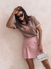 Różowe szorty damskie spódnico-spodenki MIA