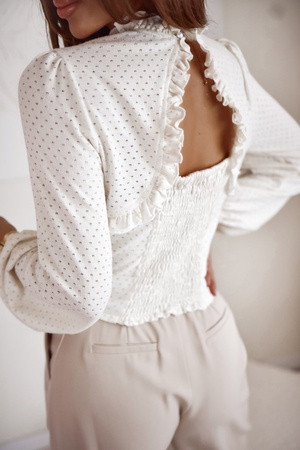 Śmietankowa bluzka damska VERONA