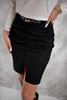 Czarna dopasowana krótka spódnica damska JENNY