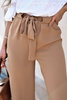 Karmelowe spodnie damskie z szerokimi nogawkami XANA CARMEL