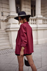 Bordowa marynarka damska oversize CLARET