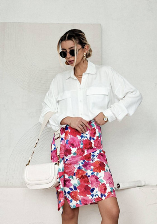 Biała luźna koszula damska SIMPLY