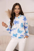 Kolorowa bluza damska w kwiatowy print TRENDY FLOWERS