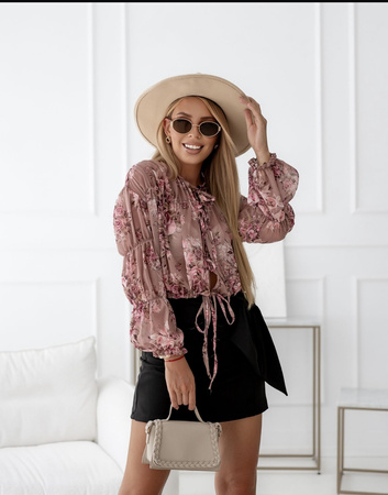 Kolorowa szyfonowa bluzka damska AMORE