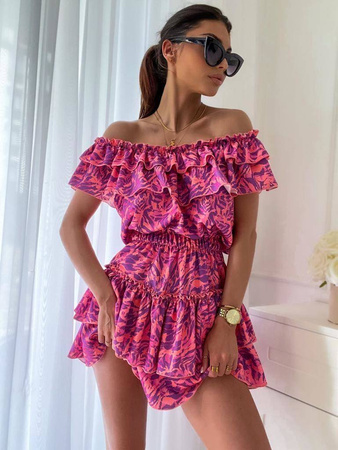 Różowy kombinezon damski hiszpanka BELLO