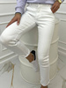 Białe spodnie damskie rurki WHITE SKINNY