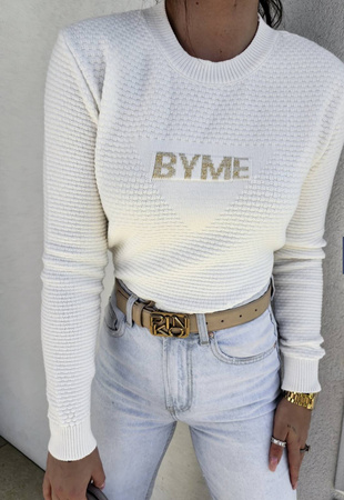 Biały sweter damski CRISTAL