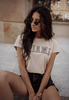 Beżowy T-shirt damski MIAMI