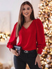 Czerwona elegancka bluzka damska COCO