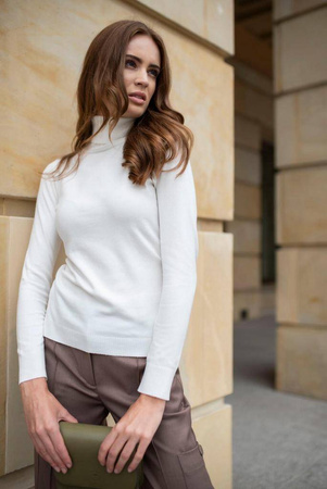 Biały golf damski ELLE