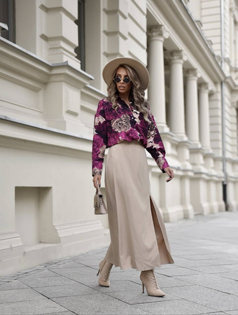 Kolorowa luźna koszula damska w kwiecisty print SIMPLY