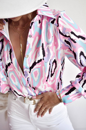 Kolorowa koszula damska we wzory MARGARET