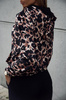 Welurowa bluza damska w zwierzęcy print z kapturem LEOPARD HOODY