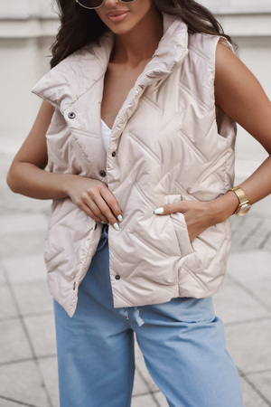 Beżowaa kamizelka damska XANA SPRING