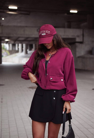 Bordowa lekka kurtka PARIS