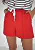 Czerwone szorty damskie ALINA