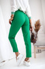 Zielone wiskozowe spodnie damskie z wyższym stanem MONA