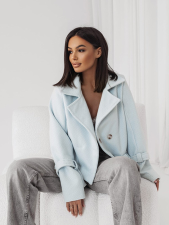 Niebieska krótka kurtka damska MORGAN