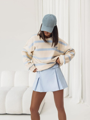 Niebieskie  szorty damskie spódnico-spodenki MIA