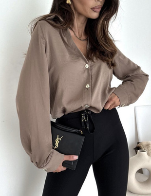 MOKKA  satynowa  koszula damska  MEGI