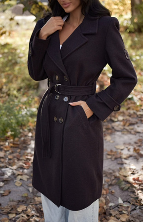 Brązowy płaszcz damski   XANA AUTUMN