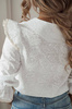 Biała ażurowa bluzka damska w delikatne wzory VIKI