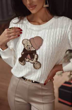 Beżowe spodnie damskie IRMINA