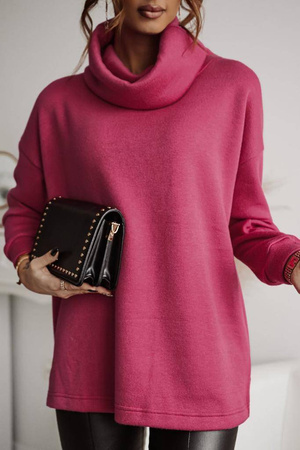 Golf oversize w kolorze fuksji