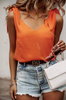 Pomarańczowy top damski z wiązanymi ramiączkami NEW ORANGE