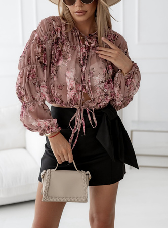 Kolorowa szyfonowa bluzka damska AMORE