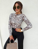 Elastyczna dopasowana bluzka damska ANIMAL SKIN 
