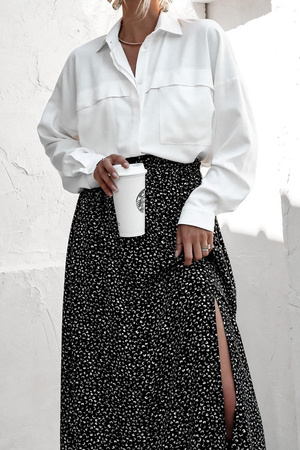 Biała luźna koszula damska SIMPLY NEW