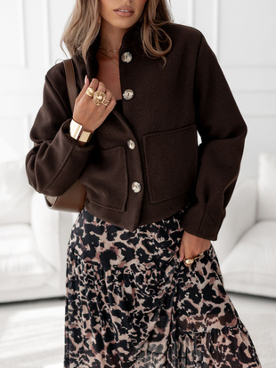 Brązowa kurtka  bomberka  MALAGA