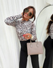 Elastyczna dopasowana bluzka damska ANIMAL SKIN 