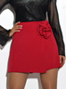 Czerwone szorty damskie spódnico-spodenki MIA