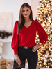 Czerwona elegancka bluzka damska COCO