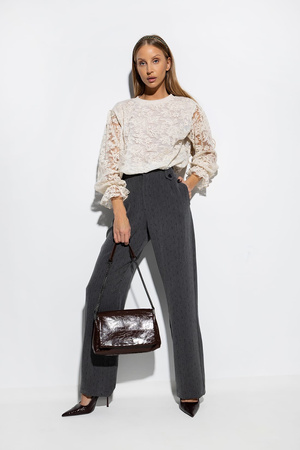 Śmietankowa koronkowa bluzka damska XANA ROMANTIC STYLE