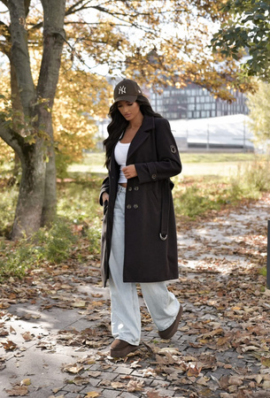 Brązowy płaszcz damski XANA AUTUMN