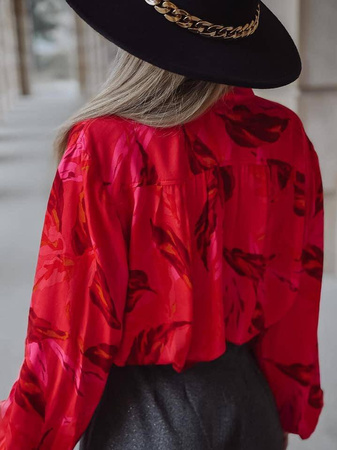 Kolorowa luźna koszula damska we wzory SIMPLY