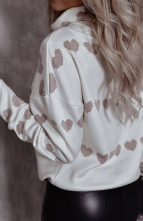 Golf damski w serduszka XANA AUTUMN