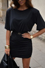 Czarna dopasowana sukienka damska MIRANDA
