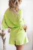 Limonkowy komplet damski spodenki i bluza XANA LEMONE